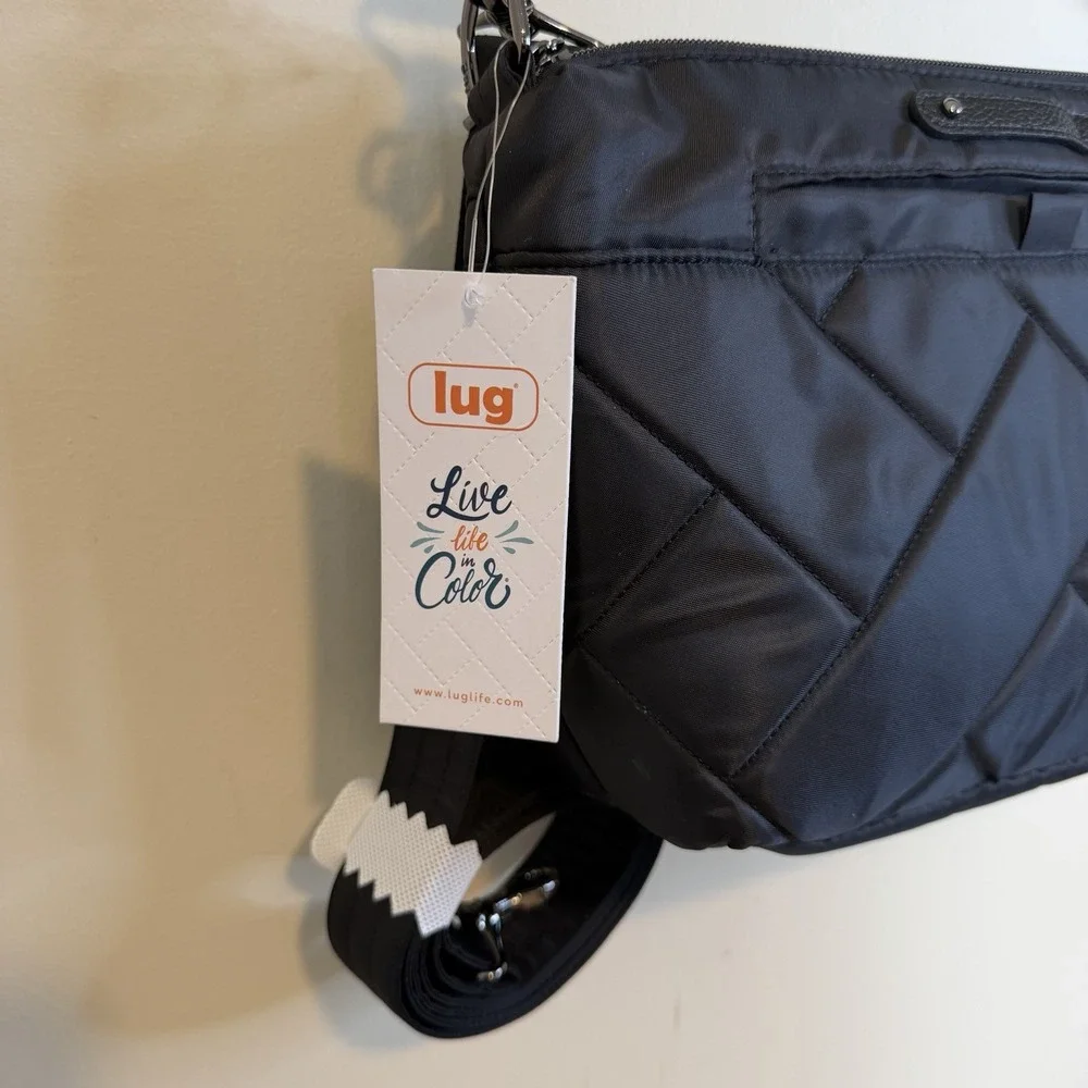 Lug Flare 2 Crossbody Bag Midnight Black Waterproof Unisex for Travel Casual